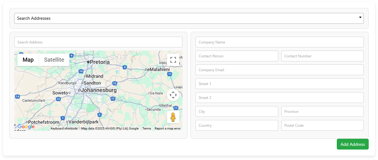 Addresses Page